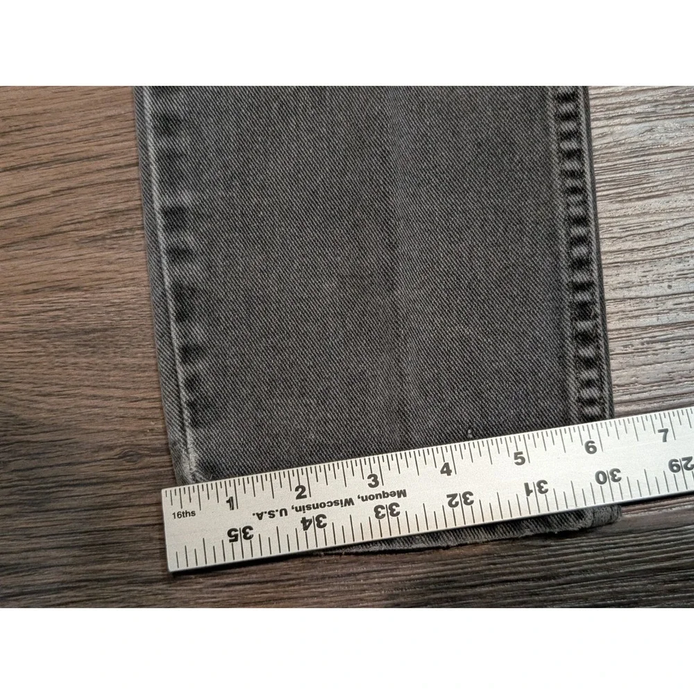 VTG Levis 512 Slim Fit Tapered Leg Jeans Mens 34x32 Faded Black Made in USA READ